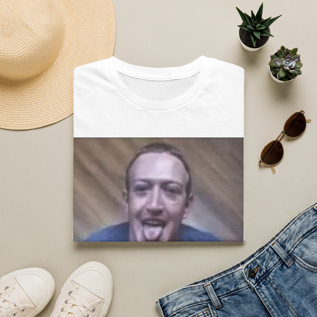 Funny Face Graphic T-Shirt — Playful Tongue-Out Portrait Tee