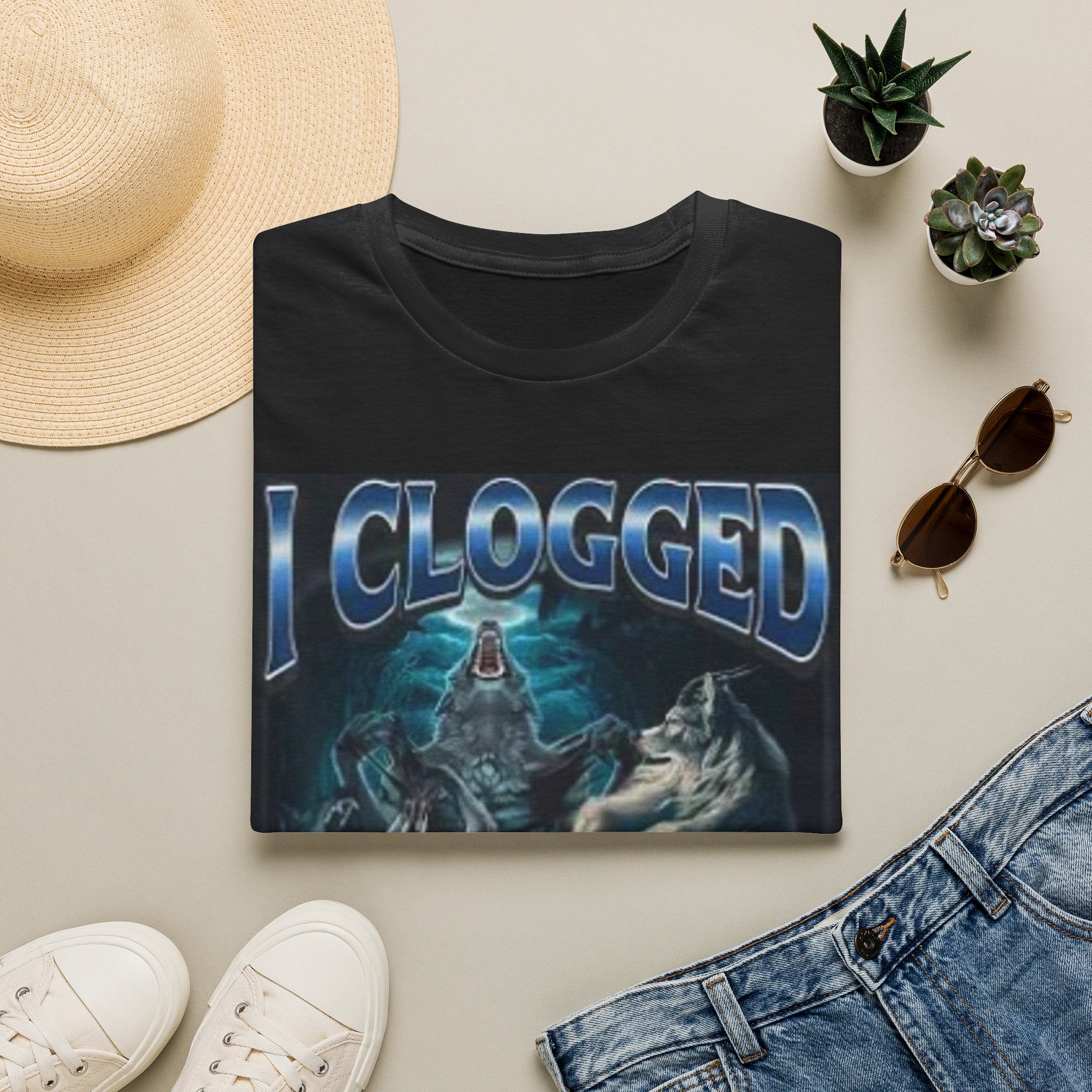I Clogged Your Toilet T-Shirt — Funny Toilet Humor Graphic Tee
